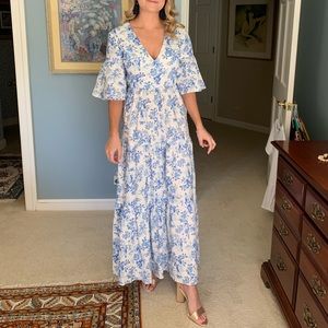 Tuckernuck White & Blue Ginger Dress